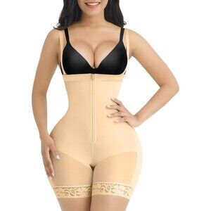 Women's A3-Desert Sand Shapewear Tummy Control Body Shaper Butt Lifting Bodysuit